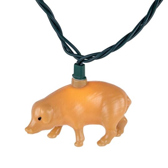 10ct. Pig Patio String Lights